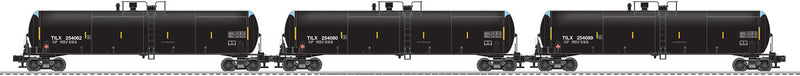 30,000-Gallon Tankcar 3-Pack - Scale 3-Rail - Ready to Run -- TILX