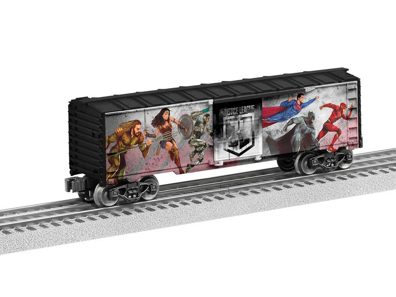 Boxcar - 3-Rail - Ready to Run -- Justice League