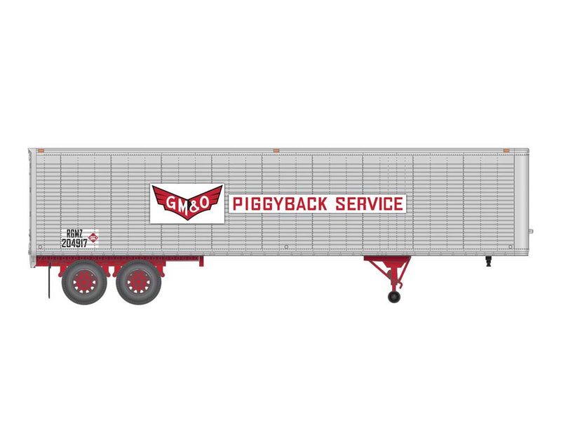 40' Trailer 2-Pack - Assembled -- Gulf, Mobile & Ohio