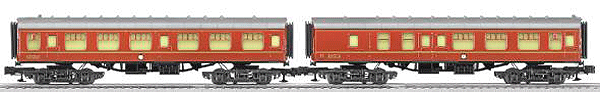 Harry Potter(TM) Lighted Passenger Car 2-Pack  - Ready to Run 3-Rail -- Hogwarts Express(TM) (red)