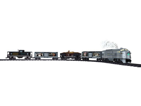 Star Wars Battery Operated O-Gauge Train Set -- F3A Diesel, 4 Cars, Track Oval, Remote Controller-1