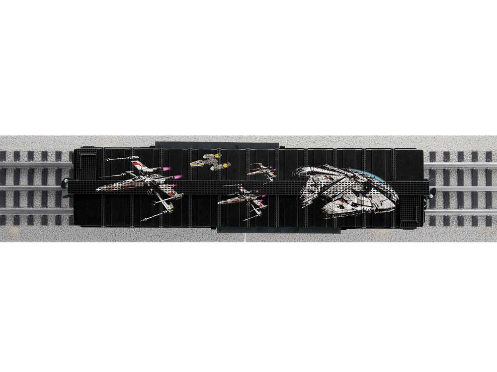 Star Wars Battery Operated O-Gauge Train Set -- F3A Diesel, 4 Cars, Track Oval, Remote Controller-2