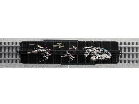 Star Wars Battery Operated O-Gauge Train Set -- F3A Diesel, 4 Cars, Track Oval, Remote Controller-2