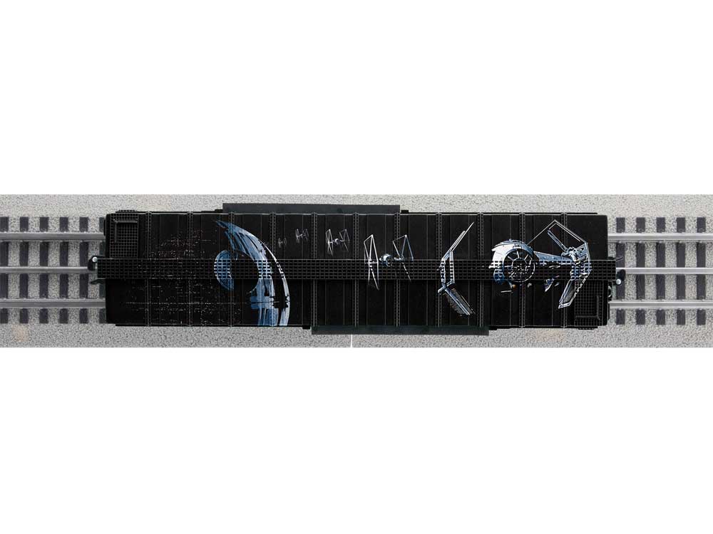 Star Wars Battery Operated O-Gauge Train Set -- F3A Diesel, 4 Cars, Track Oval, Remote Controller-3