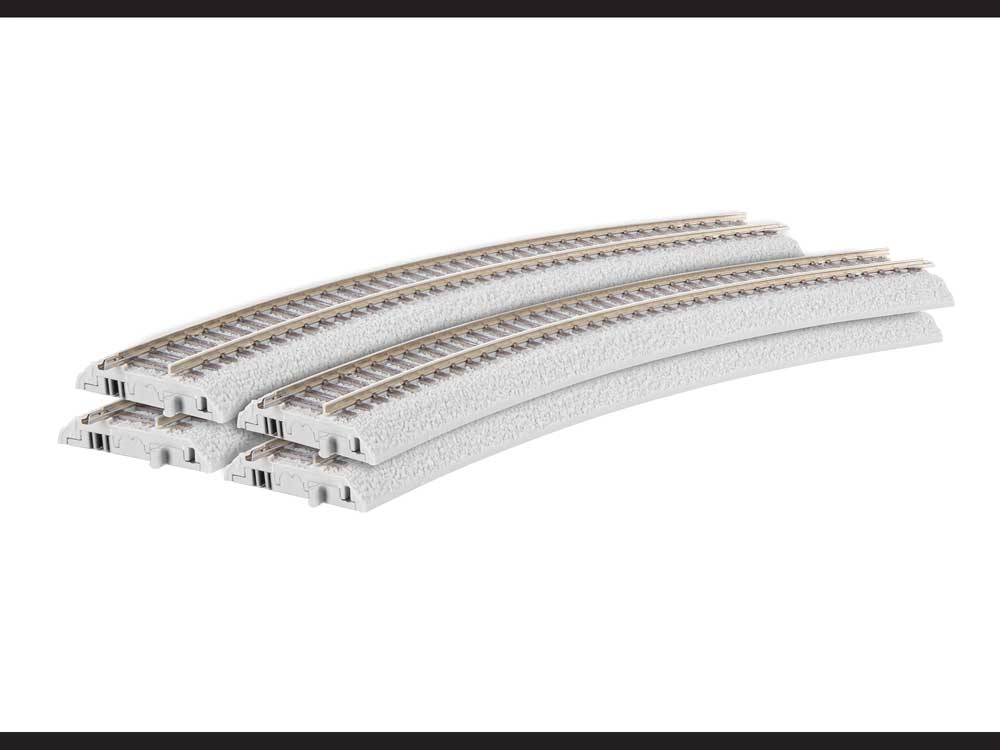 Curved Track - FasTrack -- R20 20" Radius pkg(4)