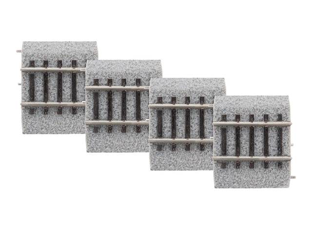 Straight Code 83 Roadbed Track - MagneLock -- 1-1/2" 3.8cm pkg(4)