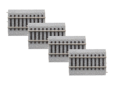 Straight Code 83 Roadbed Track - MagneLock -- 3" 7.6cm pkg(4)