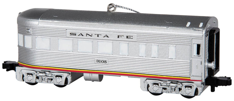 SANTA FE OBSERVATION CAR PLASTIC ORNAMENT