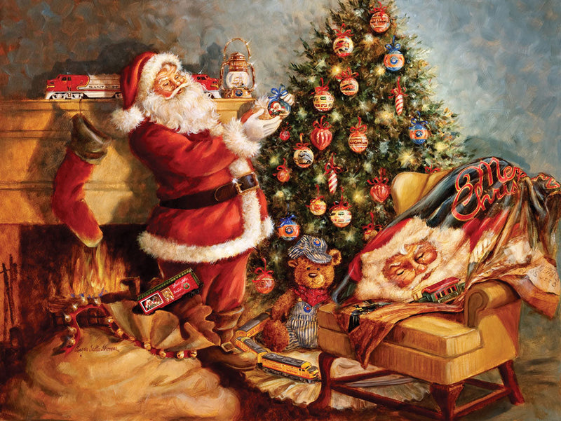 Angela Trotta Thomas Santa's Finishing Touch Welcome Mat