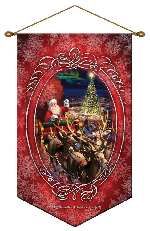Santa in Sleigh Wall Hang