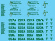 Vehicle Decal Set -- International Transport (green)