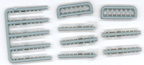 Load Tie Downs; 15 Chain w/Rachet & 12 Roll-Up Tie Downs -- Gray