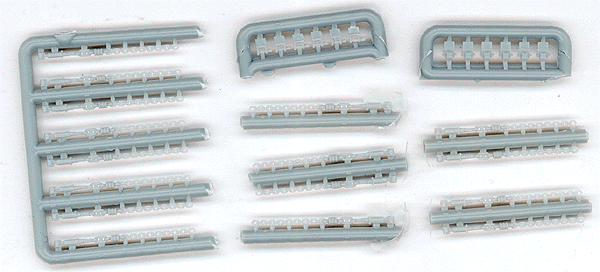 Load Tie Downs; 15 Chain w/Rachet & 12 Roll-Up Tie Downs -- Gray