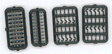 Detail Parts -- Working Pintle Hitch (black, Delrin(R) plastic)-1