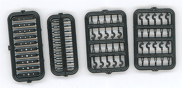 Detail Parts -- Working Pintle Hitch (black, Delrin(R) plastic)-1