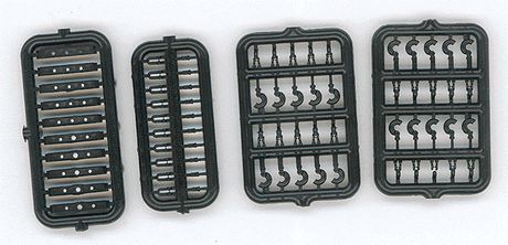 Detail Parts -- Working Pintle Hitch (black, Delrin(R) plastic)-1