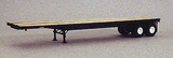 40' Trailmobile Flatbed Trailer -- Black-1