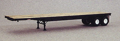 40' Trailmobile Flatbed Trailer -- Black-1