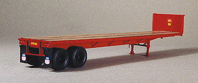 40' Trailmobile Flatbed Trailer -- Union Pacific (Tuscan Red)