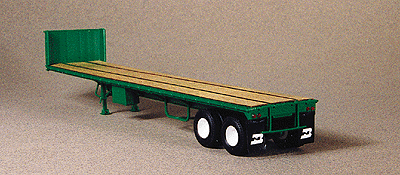 40' Trailmobile Flatbed Trailer -- Burlington Northern (green)