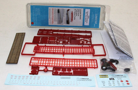 Trailmobile 40' Flatbed Trailer - Kit -- Red (Rock Island Decals)-2