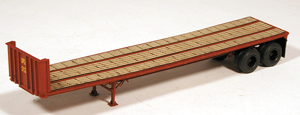 40' Trailmobile Flatbed Trailer; Assembled -- Union Pacific