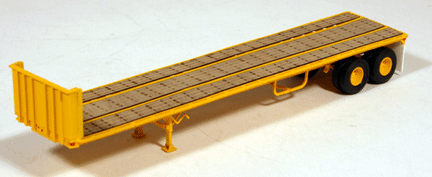 40' Trailmobile Flatbed Trailer; Assembled -- Construction Yellow