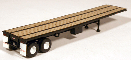 40' Trailmobile Flatbed Trailer; Assembled -- Black