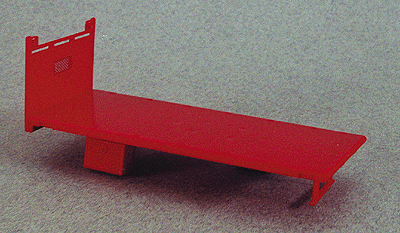 Lumber Truck Bed -- Red, 20' Flat Bed