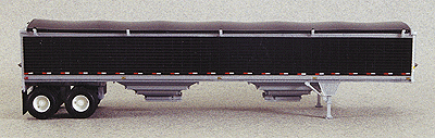 Wilson 43' Grain Trailer - Kit -- Black Tarp & Prepainted Panels (black)-1