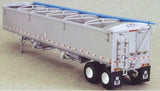 Wilson 43' Grain Trailer - Kit -- Unpainted Sides & Ends, Dark Blue Tarp-2