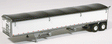 Wilson 43' Pacesetter Grain Trailer - Kit -- Molded Aluminum Parts w/Painted Panels (white) & Blue Tarp-1