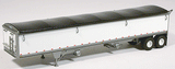 Wilson 43' Pacesetter Grain Trailer - Kit -- Molded Aluminum Parts w/Painted Panels (white) & Blue Tarp-1