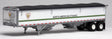 Wilson 43' Pacesetter Grain Trailer - Kit -- North American Ethanol (white, green, black; Walthers Ethanol Series Scheme)-1