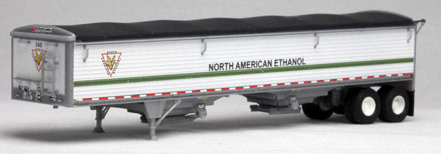 Wilson 43' Pacesetter Grain Trailer - Kit -- North American Ethanol (white, green, black; Walthers Ethanol Series Scheme)-1