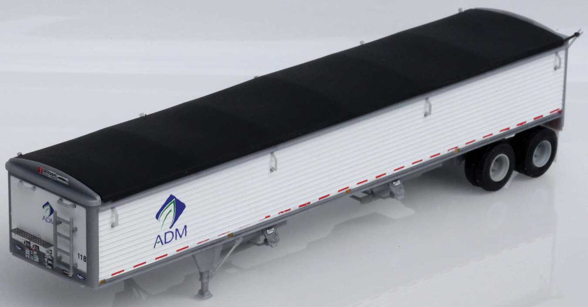 Wilson 43' Pacesetter Grain Trailer - Kit -- Archer-Daniels-Midland (white, black, green, blue, leaf logo)