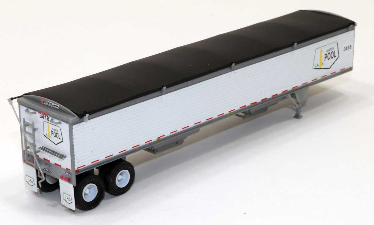 Wilson 43' Pacesetter Grain Trailer - Kit -- Alberta Pool (white, yellow, black)-2