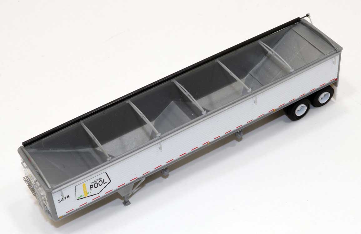 Wilson 43' Pacesetter Grain Trailer - Kit -- Alberta Pool (white, yellow, black)-3