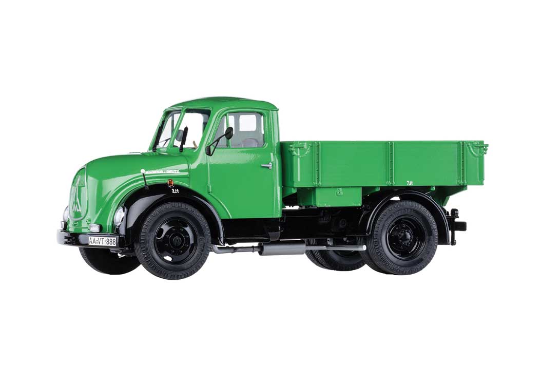 Magirus Mercur 120 S Low-Side Truck - Assembled -- Green