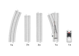 C Track Extension Set - Snow-Covered Track - 3-Rail - Start Up -- Turnout and Track for a Spur-2
