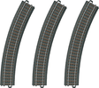 3-Rail C Track - My World -- Curved Sections pkg(3) 17-1/4" 43.8cm Radius R2 30-Deg (12 Sections = Circl