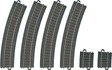 3-Rail C Track - My World -- Curved Set w/4 #24224 17-1/4"  43.8cm Radius R2 30 Deg. & 2 #24206 R2 5.7 D