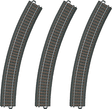 3-Rail C Track - My World -- Curved Sections pkg(3) 20-1/4" 51.5cm Radius R3 30-Deg (12 Sections = Circl