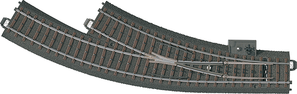 3-Rail C Track - My World -- Right Hand Manual Curved Turnout