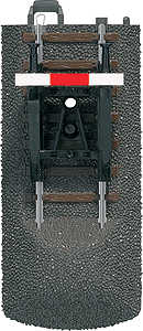 3-Rail C Track - My World -- Bumper 3-1/16" + 3/16"  7.8cm + .5cm