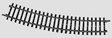 K Track -- 16-3/4" 42.5cm, 22-Degree, 30' Radius Curve
