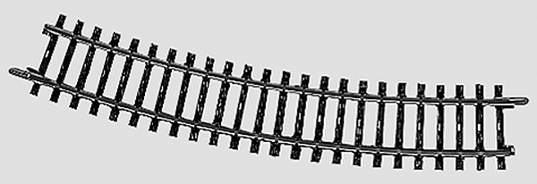 K Track -- 16-3/4" 42.5cm, 22-Degree, 30' Radius Curve