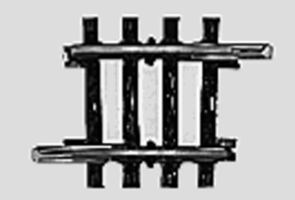 K Track -- 16-3/4" 424.6mm 3 Degree 45' Radius Curve
