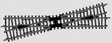 K Track Wide Radius Crossing -- 14 Degree 26'