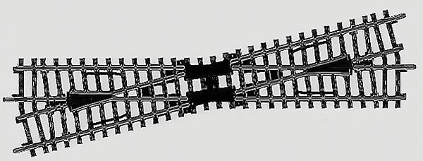K Track Wide Radius Crossing -- 14 Degree 26'